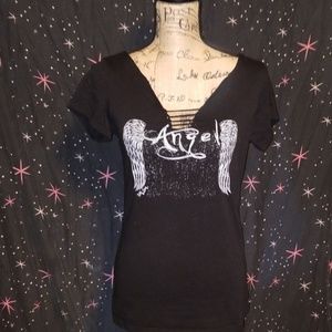NWOT DeMi Loons Angel T-shirt